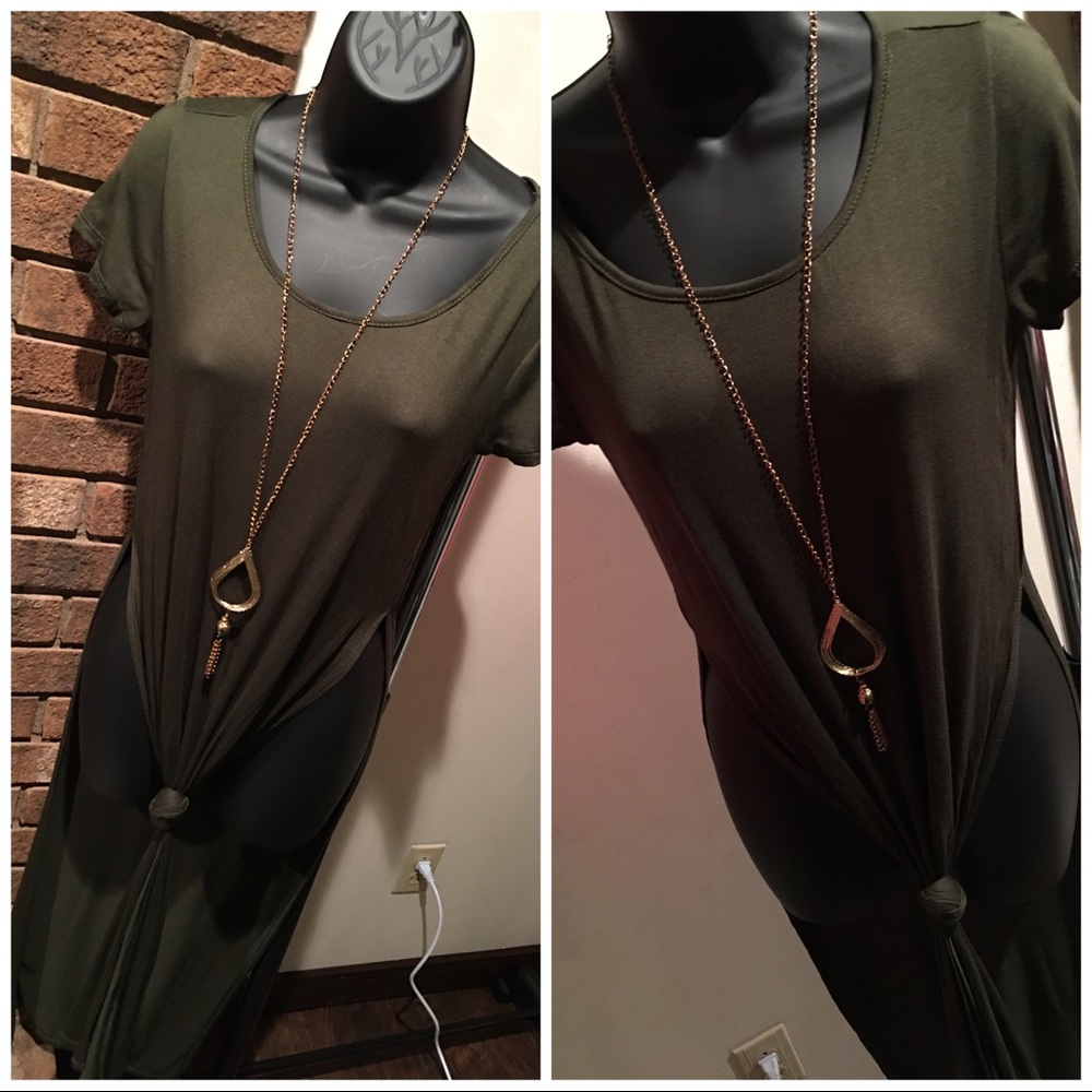 Love J split maxi dress